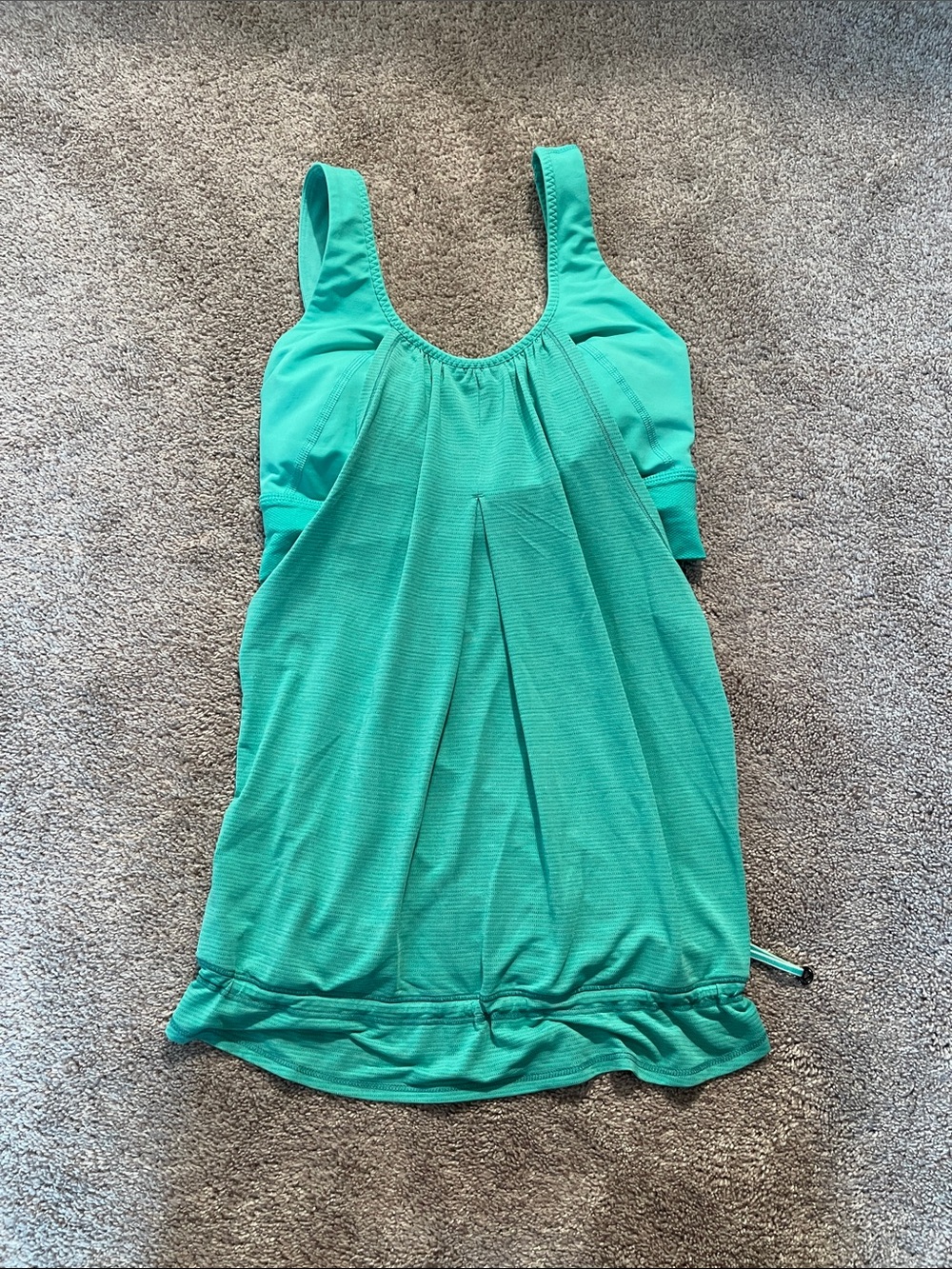 Women's lululemon Teal Tank Top with Shelf Bra
